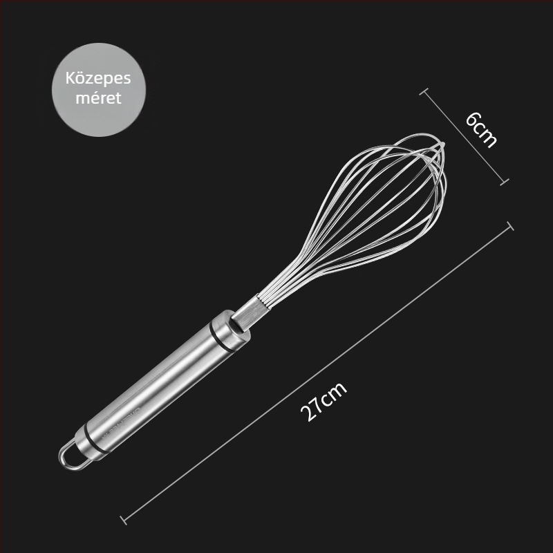Kézi tojáshabverő 304 rozsdamentes acélból – tojásfelverő és fehérje szeparátor