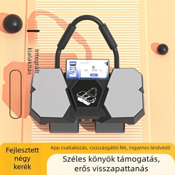 Négykerekű hasizom görgő automatikus visszapattanással és könyöktámogatással otthoni edzéshez