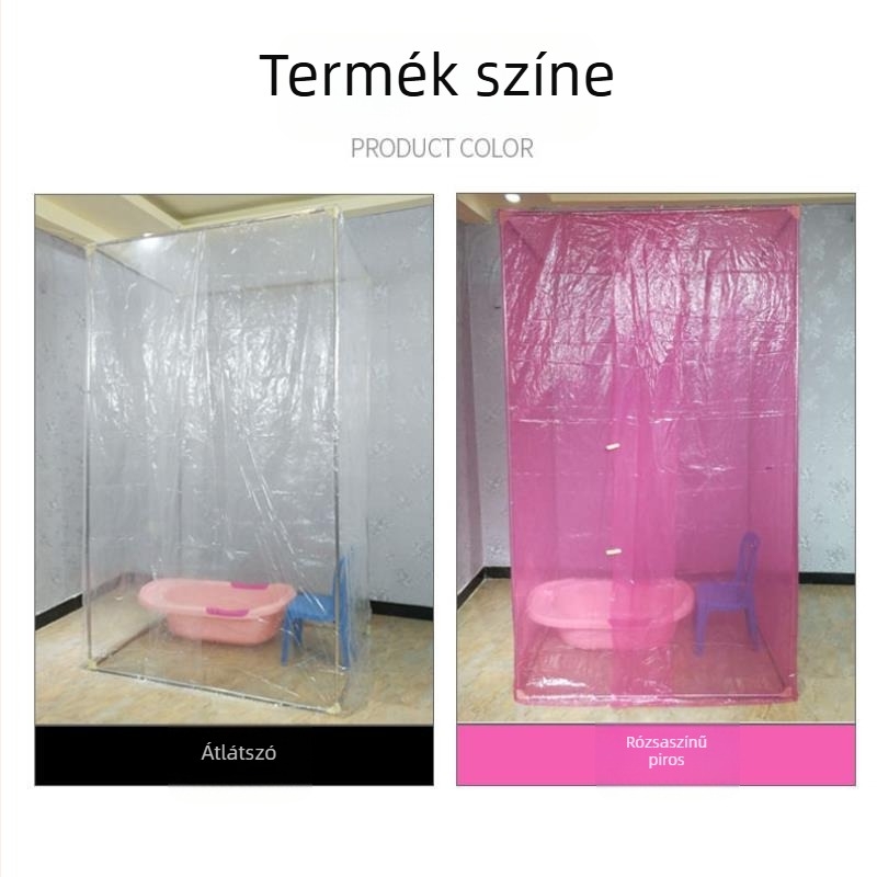 PVC téglalap alakú fürdő sátor otthoni használatra, hőszigetelés