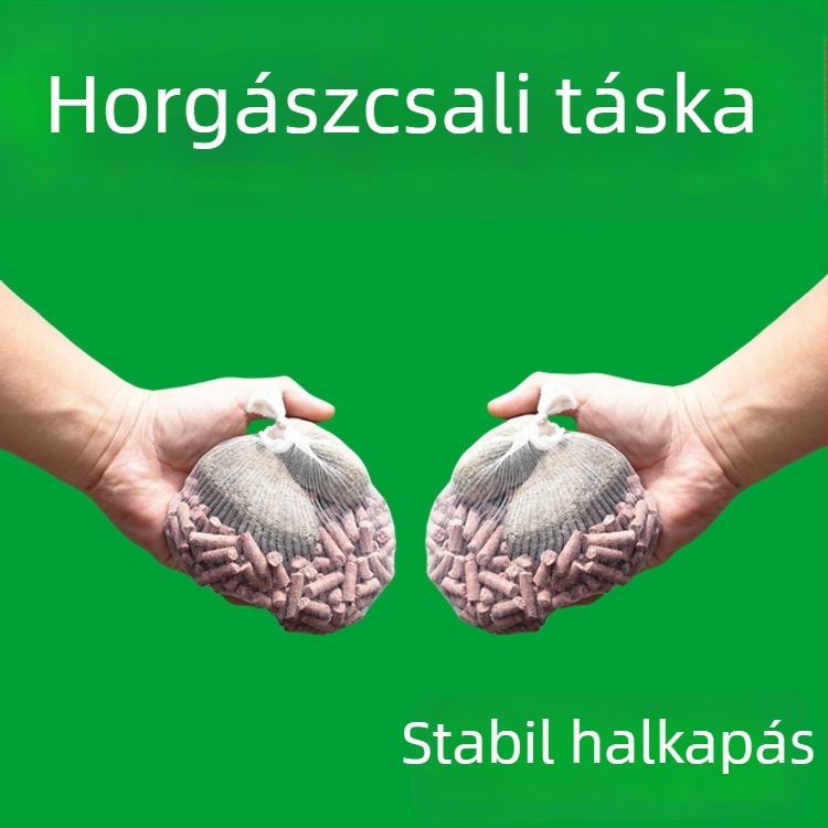 Horgász etetőtasak fixpontra szerelt hálóval, hosszú dobású etetőeszköz, kukoricadarabos etetőtasak és etető dobóeszköz