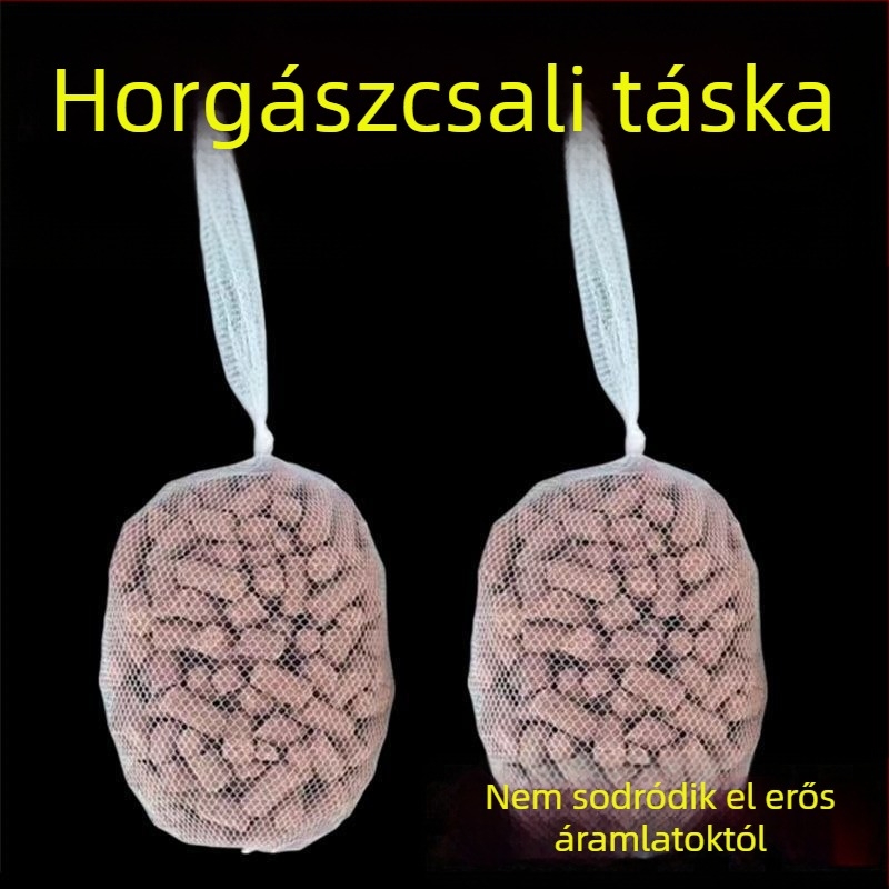 Horgász etetőtasak fixpontra szerelt hálóval, hosszú dobású etetőeszköz, kukoricadarabos etetőtasak és etető dobóeszköz