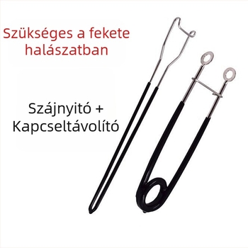 Enjort rozsdamentes acélból készült horgászkészlet – horog eltávolító és szájnyitó eszköz