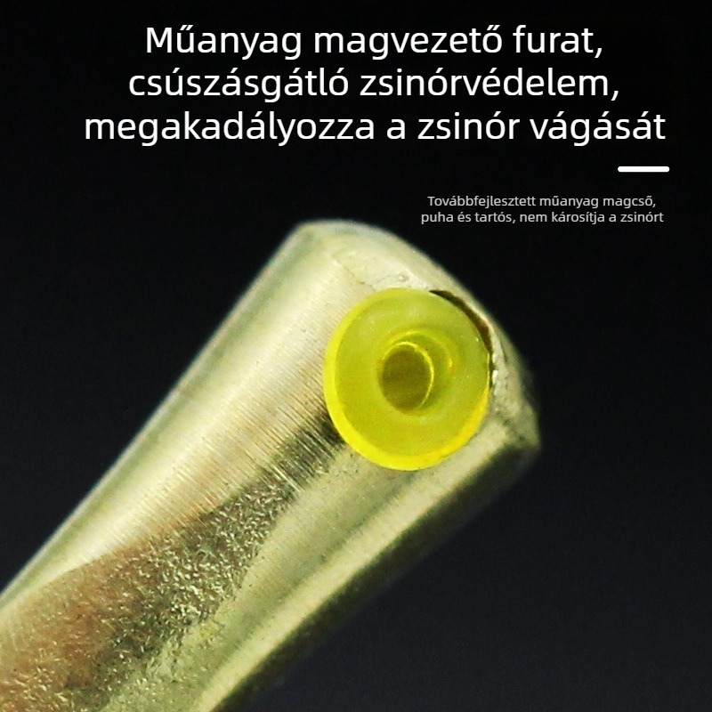 Tömeges horog réz fejjel, ferde szögben álló és felfelé néző, téli édesvízi horgászathoz