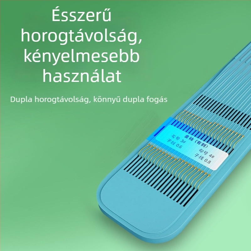 25 cm hosszú folyóvízi vezető, dupla horog, kézzel kötött arany hüvely, karom nélkül