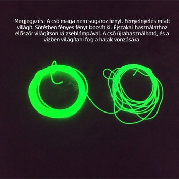 Damilcső horgászathoz — világító, puha gumi, anti harapás, anti összegubancolódás — tengeri horgászfelszerelés