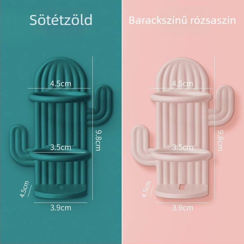 Elektromos fogkefetartó UV sterilizálással, falra szerelhető, vákuumos rögzítésű, műanyag