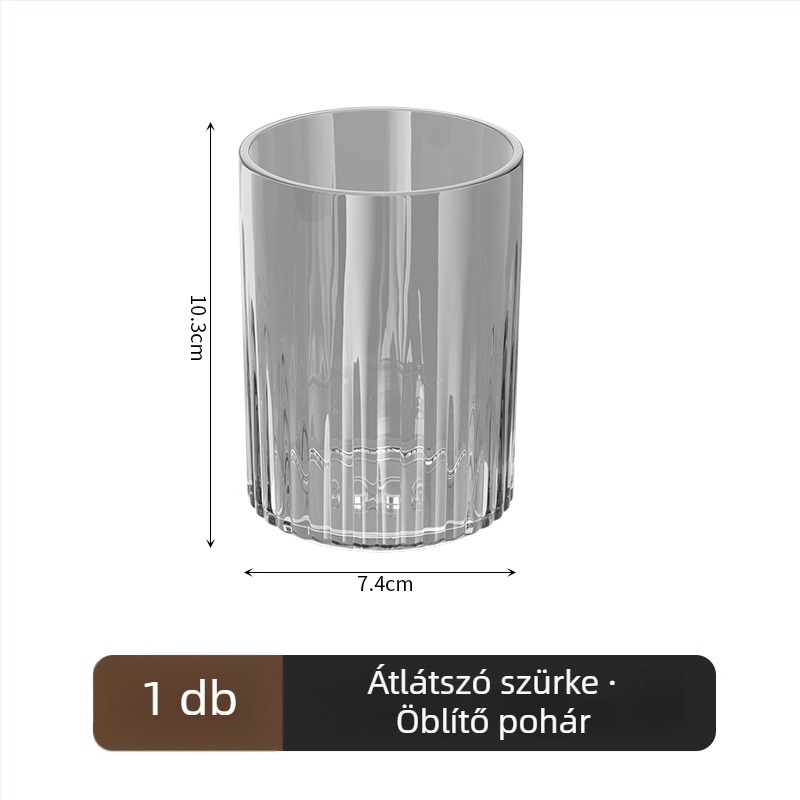 Fogkefetartó fordított porvédő dizájnnal, fúrás nélküli szerelés, kristályüveg, fogkrém kinyomó mechanizmus