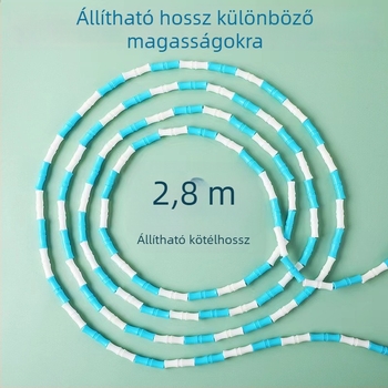 Deli bambusz ugrókötél gyerekeknek, PVC anyag, állítható hossz