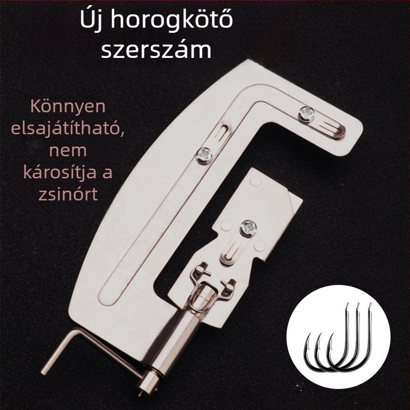 Kézi rozsdamentes acél gyors horogkötő eszköz horgászathoz