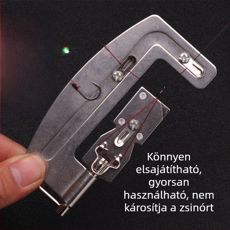 Kézi rozsdamentes acél gyors horogkötő eszköz horgászathoz
