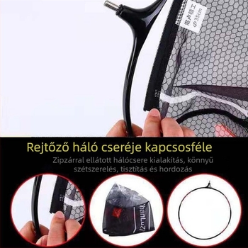 Kerek alakú, levehető halászháló-fej, versenyképes dizájn (Származás: Kína)