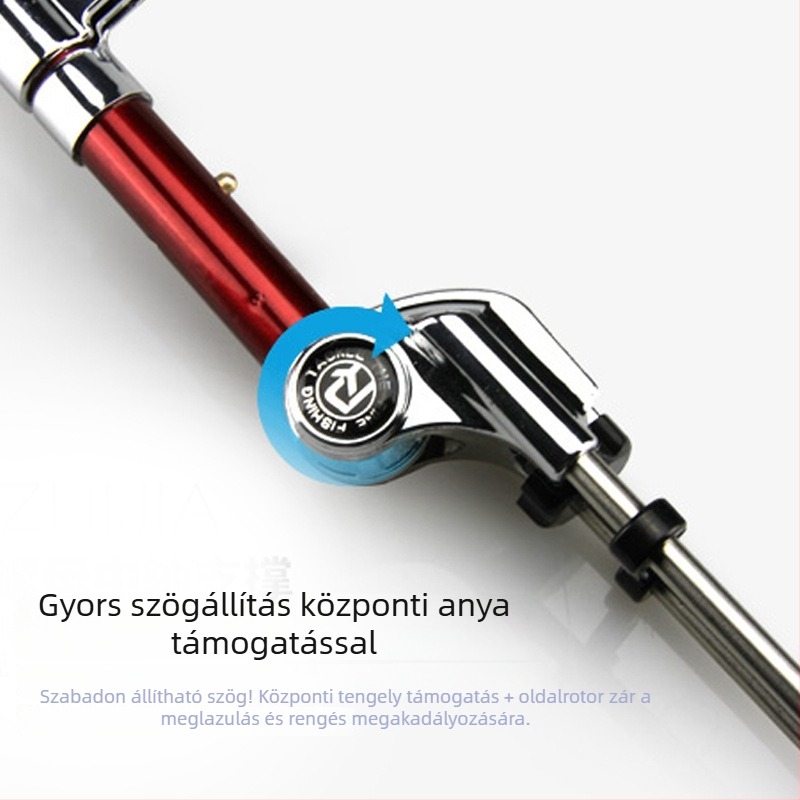 Sinmelon rozsdamentes acél horgászbot tartó talajhoz, összecsukható, többirányú forgás