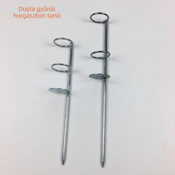 Youdu Horgászbot Tartó Földbe Szúrható, Fém, Többirányú Forgatás, Dupla Gyűrű