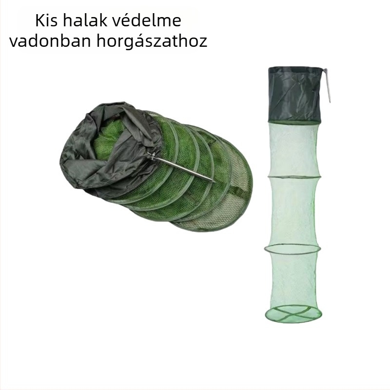 Nylon gyorsan száradó hálós táska kis halak számára – raftos horgászathoz
