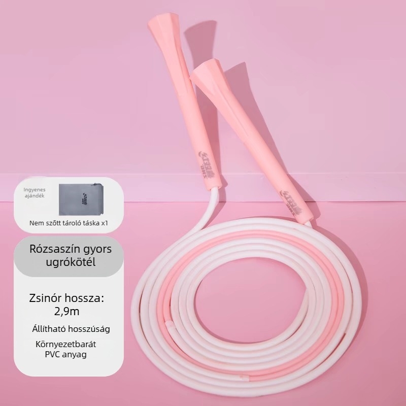 Kettős csapágyas ugrókötél, szegmentált, kopásálló, csúszásmentes, állítható