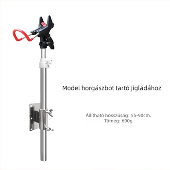 Kaishun rozsdamentes acél horgászbot tartó, összecsukható, többirányú forgás