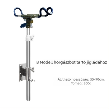 Kaishun rozsdamentes acél horgászbot tartó, összecsukható, többirányú forgás