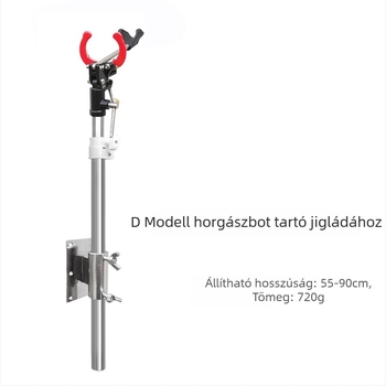 Kaishun rozsdamentes acél horgászbot tartó, összecsukható, többirányú forgás
