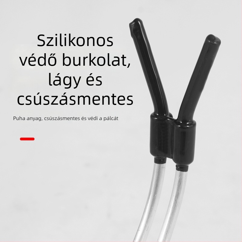 Jégre horgászbot tartó, összecsukható háromszög alakú kialakítás, többirányú forgás, fém konstrukció, kettős használat