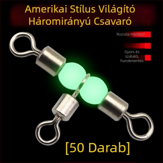 Tengeri horgászat: nyolcas alakú gyűrű háromágú forgó csatlakozóval — Starry Outdoor; Anyag: Egyéb