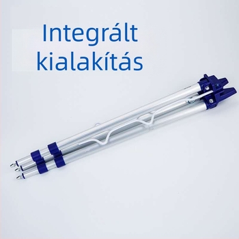 Tengeri horgászbot tartó, alumíniumötvözetű teleszkópos háromlábú állvány, összecsukható