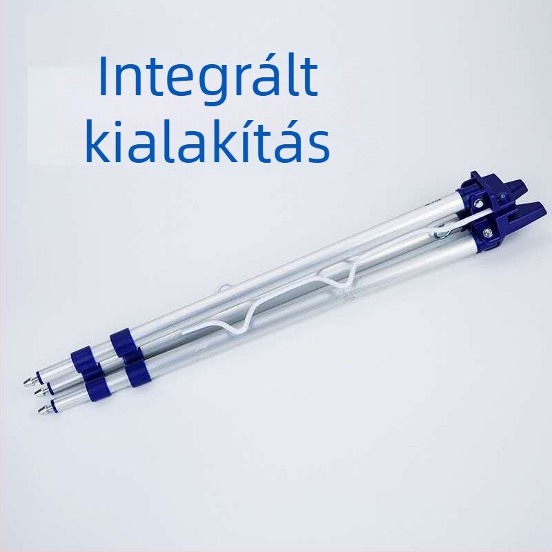 Tengeri horgászbot tartó, alumíniumötvözetű teleszkópos háromlábú állvány, összecsukható