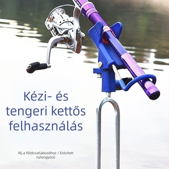 Horgászbot tartó - Shang Hongjia, fém, ground plug, többirányú forgás, összecsukható: Nem