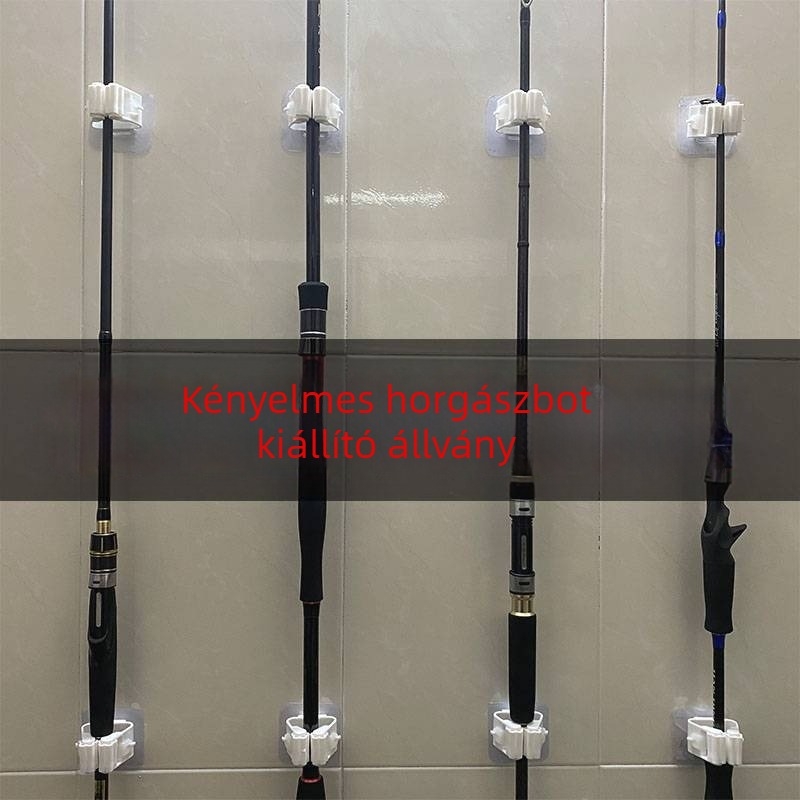 Horgászbot tartó - falra szerelt kijelző és tároló (Márka: Egyéb; Anyag: Egyéb; Fő piacok: Egyéb)