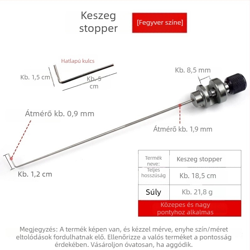Horgász kampó eltávolító finom ötvözetű tűvel, rézbevonattal