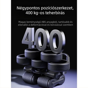 Négykerekű hasizom-görgő automatikus visszapattanással – férfiak és nők számára, otthoni használatra, súly 2,5 kg, Modell 464