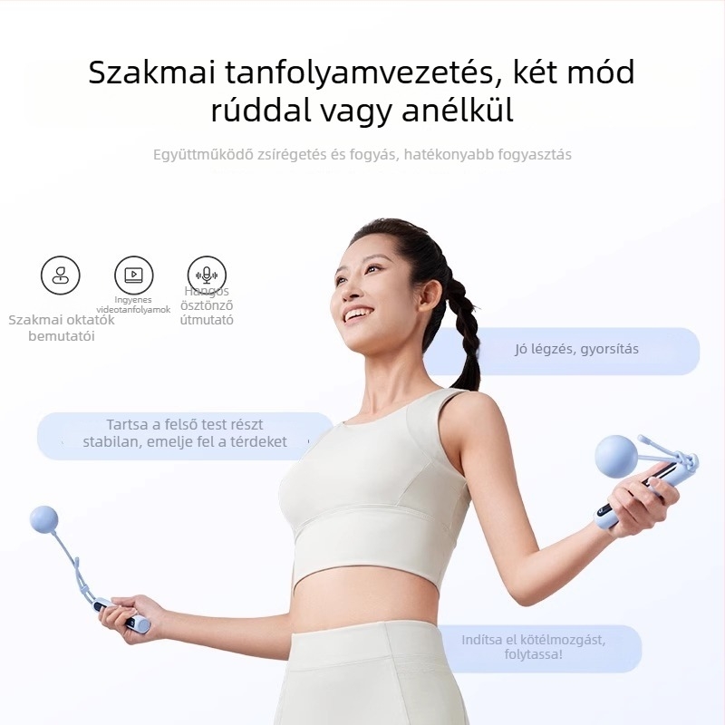 Xiaomi Okos Ugrókötél 2, vezeték nélküli, súlyozott labdával, pontos számolás a teljes test zsírégetéséért
