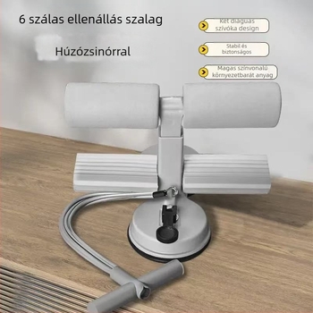 Hasizom-edző ülés dupla szívócsészével és húzózsinórral — Abdominal curling aid modell; tömeg 790 g; anyag: vastag, puha hab; testreszabható; lehetővé teszi kar-, has- и és hátizom edzéseket