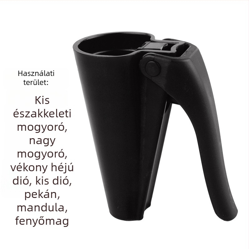 Többfunkciós dióhéj-hámozó eszköz tölcsér alakú dióklipsz; kemény ABS+PP műanyag; testreszabható feldolgozás; nyomtatott logó