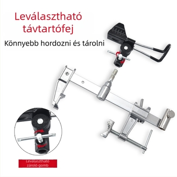 Alumíniumötvözetű híd- és hajón használható horgászbot tartó, fix, összecsukhatatlan