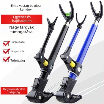 Rozsdamentes acélból készült horgászbot-tartó, kettős használatú, 17 mm, összecsukható és forgatható