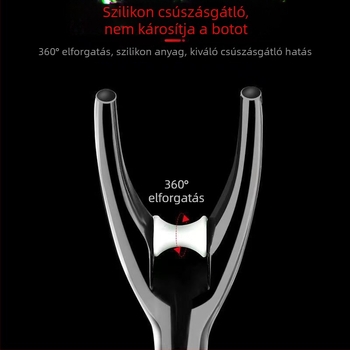 Rozsdamentes acélból készült horgászbot-tartó, kettős használatú, 17 mm, összecsukható és forgatható