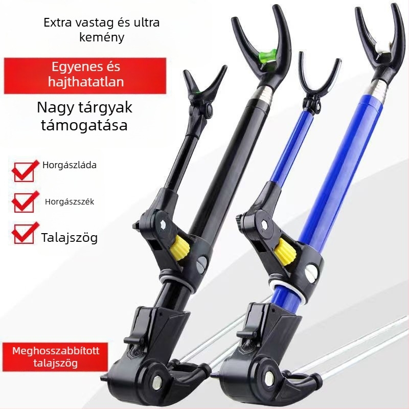 Rozsdamentes acélból készült horgászbot-tartó, kettős használatú, 17 mm, összecsukható és forgatható