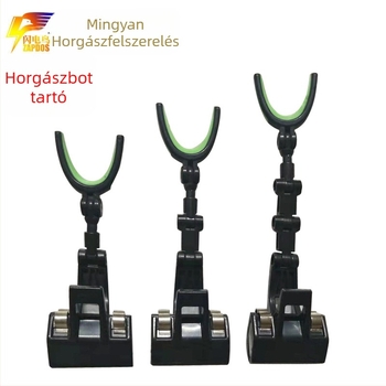 Mingyan Lebegő horgászbot tartó vödör-tartóval, fluoreszkáló fej, többirányú forgatható, fém kiegészítő