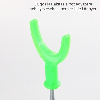 Összecsukható jéghorgász tartó, hordozható fém állvány két fejjel