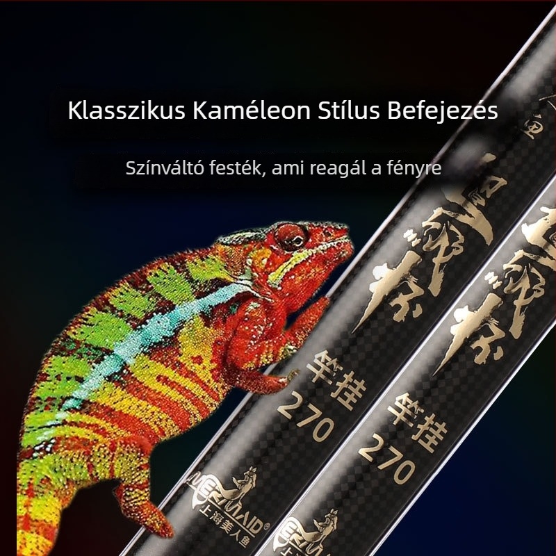 Teleszkópos horgászbot tartó, többirányú forgatás, összecsukható, karbonszerkezet
