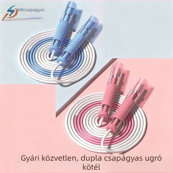 Ugrókötél átlátszó markolattal, kettős csapágyas, ABS, 3.0