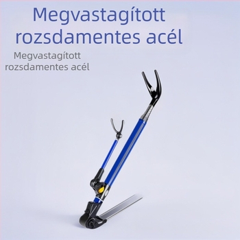 Rozsdamentes acél horgászbot tartó, multifunkcionális állvány talajba telepíthető alappal