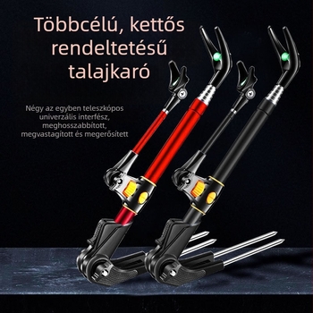 Rozsdamentes acél horgászbot tartó, multifunkcionális állvány talajba telepíthető alappal