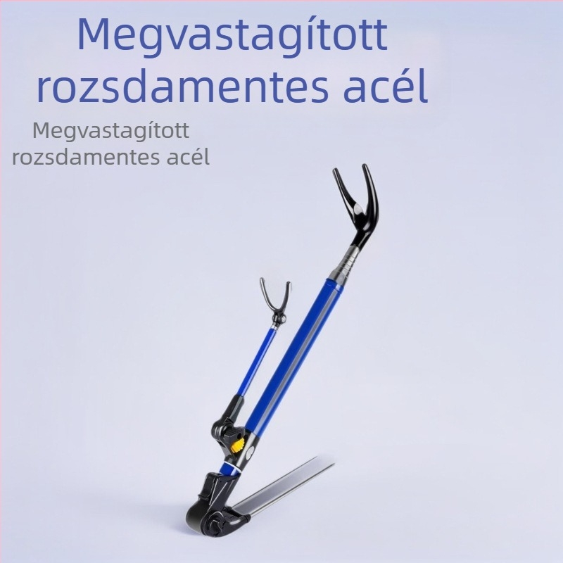 Rozsdamentes acél horgászbot tartó, multifunkcionális állvány talajba telepíthető alappal