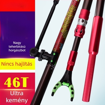 Szénszálas bottartó hosszú botokhoz, ultra-kemény, nagyhalak számára