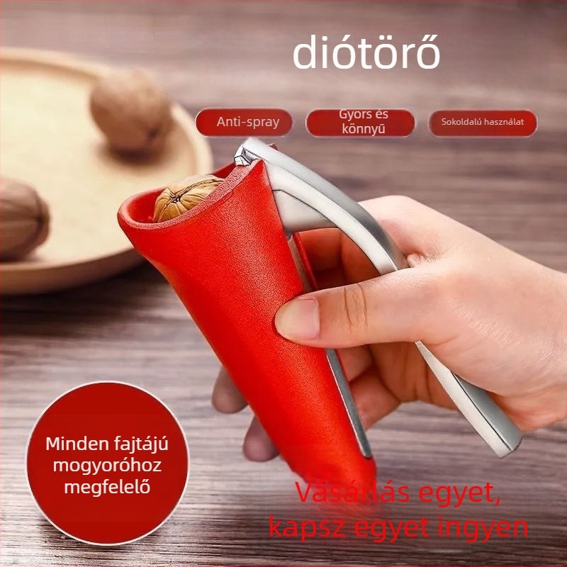 Diótörő és héjázó, zinkötvözetből, nyitó dió és mogyoró számára, 1. stílus, 2019, tartós háztartási eszköz