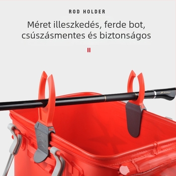 Keith horgászbot tartó – elasztikus gumi + ABS, 2 darabos készlet