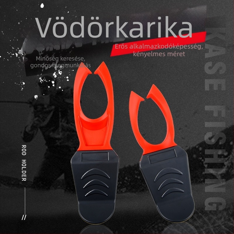Keith horgászbot tartó – elasztikus gumi + ABS, 2 darabos készlet