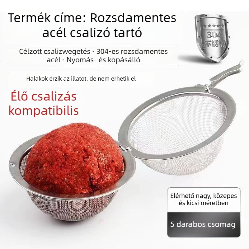 Rozsdamentes acél etetőkosár horgászathoz – új típus, hosszú dobás és süllyedő rig