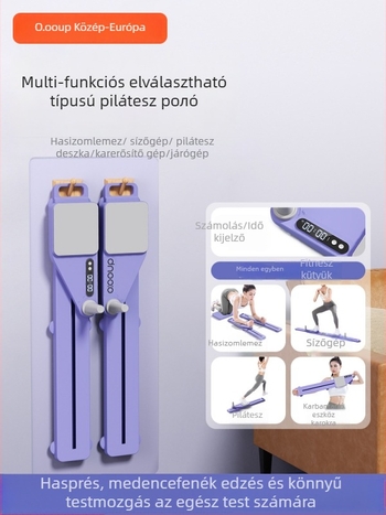 Fc-01 Split típusú hasplasztika deszka haskerékkel, automatikus visszapattanás, otthoni fitnesz eszköz, nem összecsukható, 3,2 kg